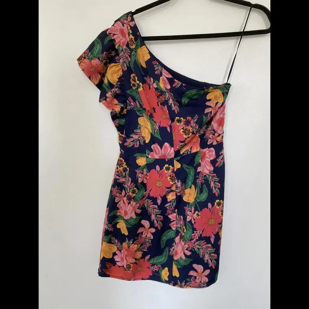 Anthropologie x Finders Keepers - One Shoulder Ruffle Mini Dress, size 6 - Picture 14 of 14